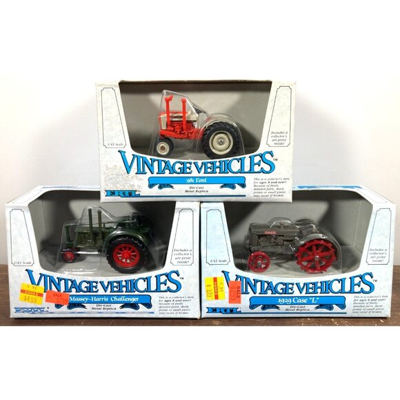 Ertl Massey-Harris Challenger Case L Ford 981 Tractor Diecast 1/43 Lot of 3 NIB - Picture 1 of 9
